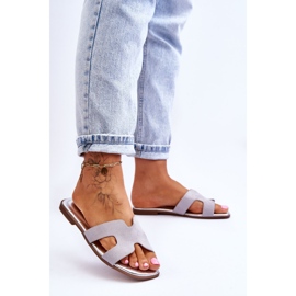 Pantuflas Clásicas Mujer Ante Gris Evana 7