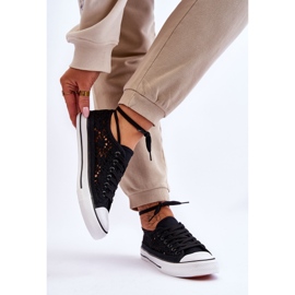 Deportivas Mujer Textil Encaje Negro Fergo 2 Deportivas Mujer Textil Encaje Negro Fergo 2