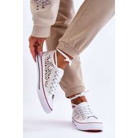 Deportivas Mujer Textil Encaje Blanco Fergo 2