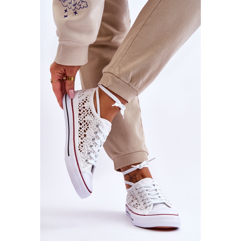 Deportivas Mujer Textil Encaje Blanco Fergo 2 Deportivas Mujer Textil Encaje Blanco Fergo 2