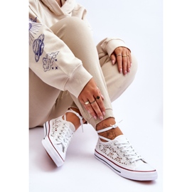Deportivas Mujer Textil Encaje Blanco Fergo 6