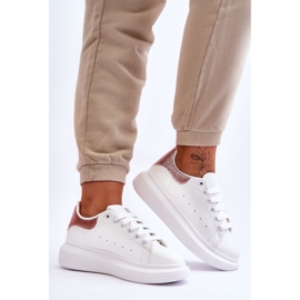 Deportivas Mujer Con Plataforma Glitter Blanco-Rosa Eliso 4