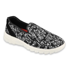 Zapatos deportivos para mujeres de Befado 517d019 Flores negras negro 1