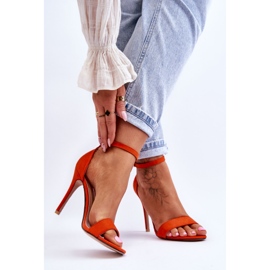 Sandalias Liberty Tacón Alto Naranjas 2