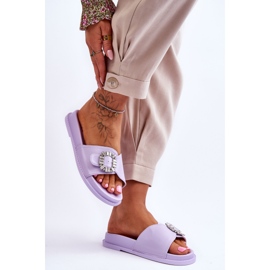 Zapatillas Mujer Plataforma Con Adorno Morado Beneca violeta 5
