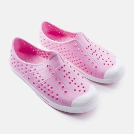 BM Chanclas de piscina infantil Peppin rosa rosado 1