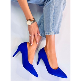 BM Zapatos de salón de mujer clásicos Eurielle Azul 5