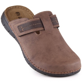 Cómodas pantuflas hombre full marrones Inblu DT000016-043 marrón 1