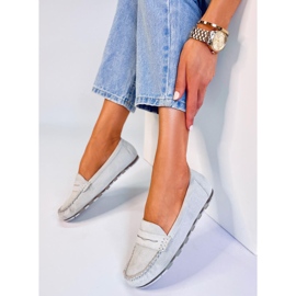 BM Anaya Mocasines de ante gris para mujer 2 BM Anaya Mocasines de ante gris para mujer 2