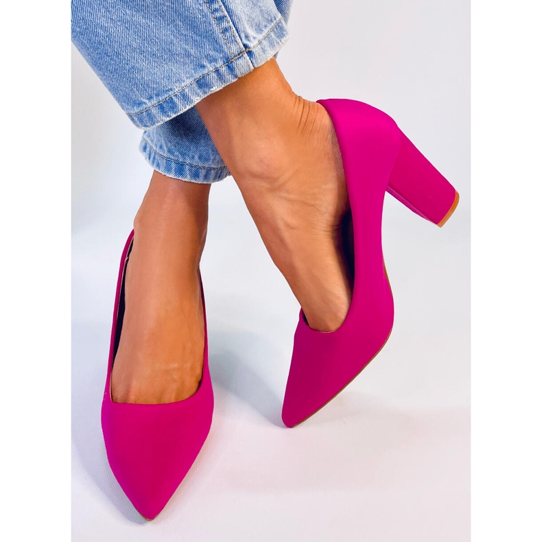BM Bailarinas De Tacón Grueso Fucsia De Eilish rosado 1 BM Bailarinas De Tacón Grueso Fucsia De Eilish rosado 1