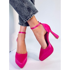 BM Bailarinas con plataforma Carlie Fucsia rosado 3