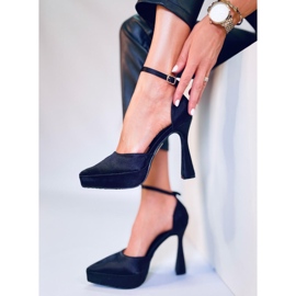 BM Zapatos de salón con plataforma Carlie Black negro 2
