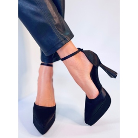 BM Zapatos de salón con plataforma Carlie Black negro 3