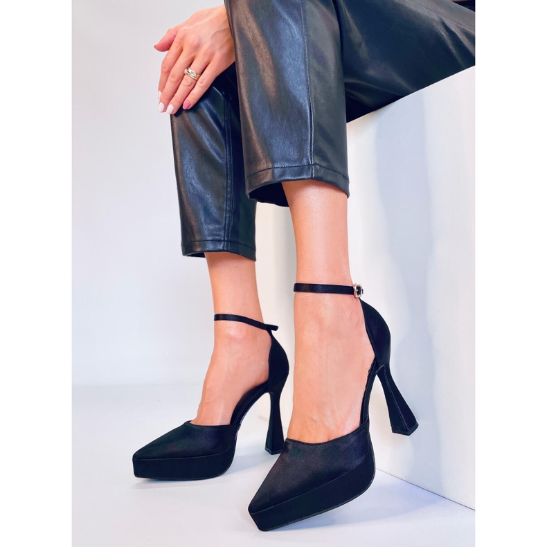 BM Zapatos de salón con plataforma Carlie Black negro 1