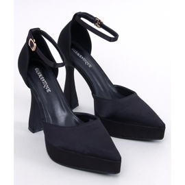 BM Zapatos de salón con plataforma Carlie Black negro 5