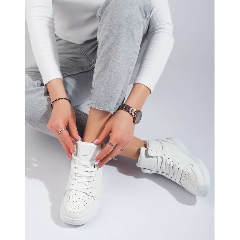 Zapatillas altas blancas Shelovet blanco 1