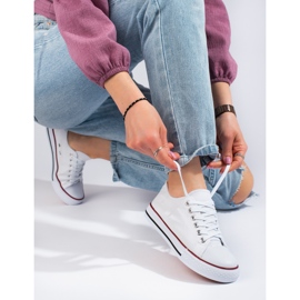 Zapatillas clásicas blancas Shelovet blanco 2