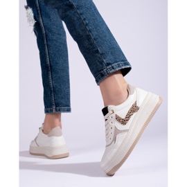 Zapatillas Shelovet con suela gruesa blanco 2