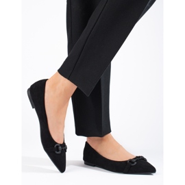 Bailarinas de mujer Shelovet en ante negro 4