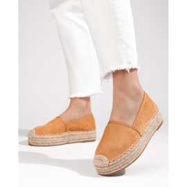 Alpargatas mujer ante Shelovet camel marrón 2