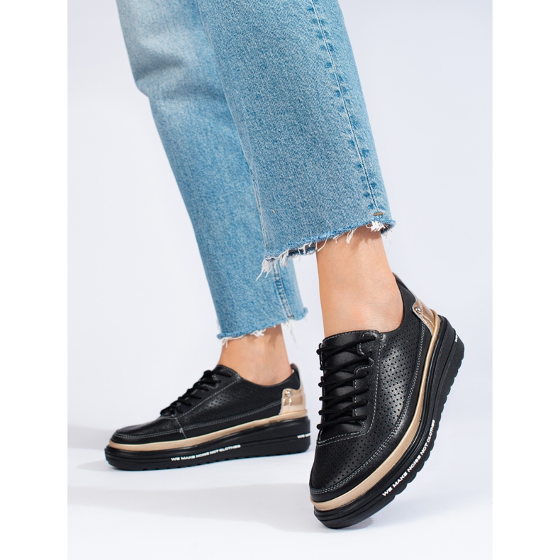 Deportivas Shelovet piel negra negro 1