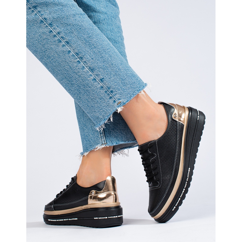 Deportivas Shelovet piel negra negro 2