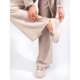 W. Potocki Zapatos mujer beige con hebilla Shelovet 2