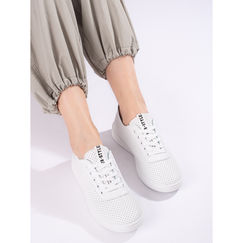 Deportivas mujer Shelovet caladas blancas blanco 1