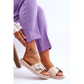 BM Pantuflas De Mujer Con Plataforma Y Adorno Beneca Beneca beige 6