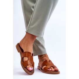 Lemar Sandalias De Mujer Con Recortes Decorativos Marrón Emily 2