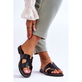 Lemar Pantuflas De Mujer Con Recortes Decorativos Negro Emily 2