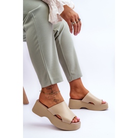 Lemar Sandalias Mujer Piel Plataforma Beige Lucami 6
