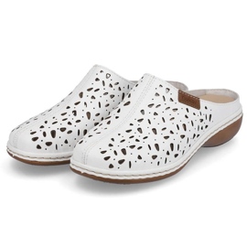 Zapatillas caladas Rieker W 65996-80 blanco 4