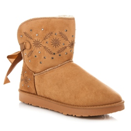 Kylie Botas de nieve de gamuza marrón 2