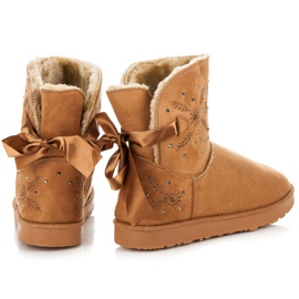 Kylie Botas de nieve de gamuza marrón 4