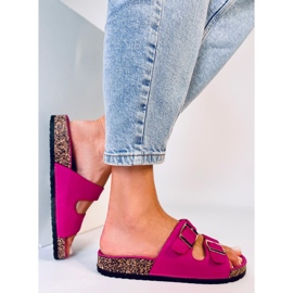 BM Chanclas de corcho Byrd Fucsia rosado 3