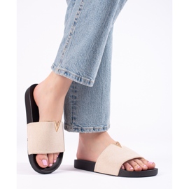 Babuchas Shelovet mujer ante beige 2