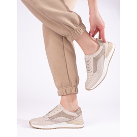Deportivas mujer Shelovet beige 3