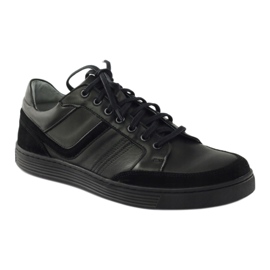 Zapatos casual de hombre Riko 828 negro 1