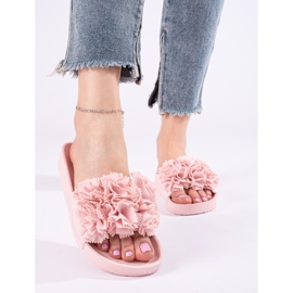 Chanclas plataforma rosa Shelovet 1