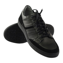 Zapatos casual de hombre Riko 828 negro 3