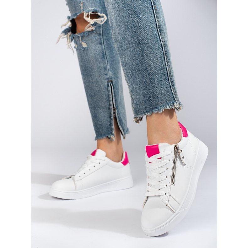 Deportivas clásicas blancas de mujer Shelovet blanco 1