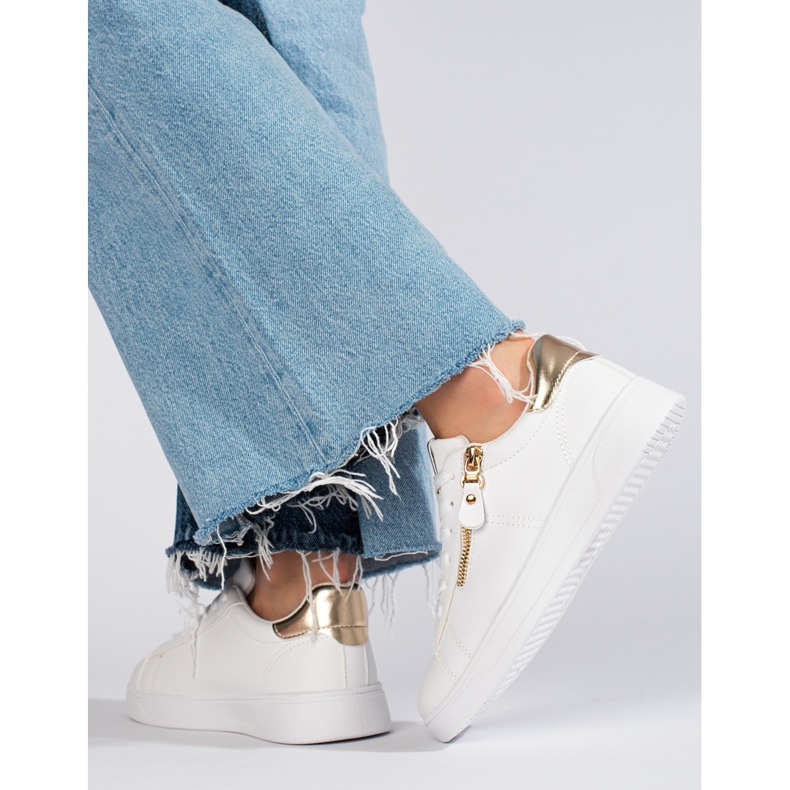 Deportivas clásicas blancas de mujer Shelovet blanco 1