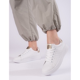 Deportivas mujer Shelovet cómodas blancas blanco 3
