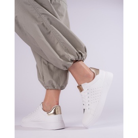 Deportivas mujer Shelovet cómodas blancas blanco 2