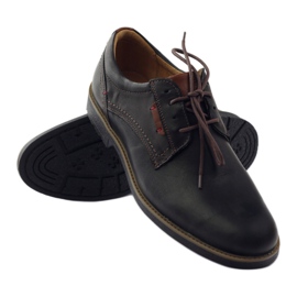 Zapatos de hombre Riko atados 823 negro marrón 3