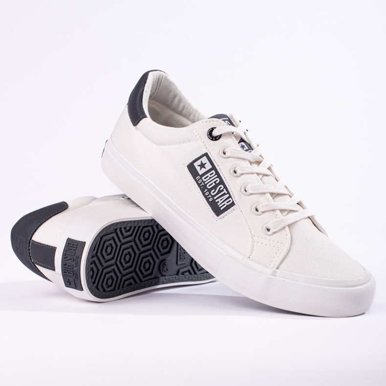 Sneakers de hombre Big Star blancas JJ174259 blanco 2