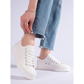 Zapatillas de mujer en la plataforma blanco Big Star LL274968101 3