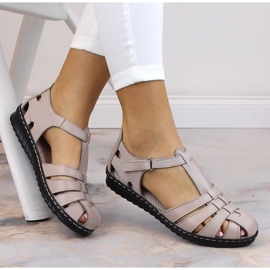 Sandalias mujer piel plana T.Sokolski A88 beige 4