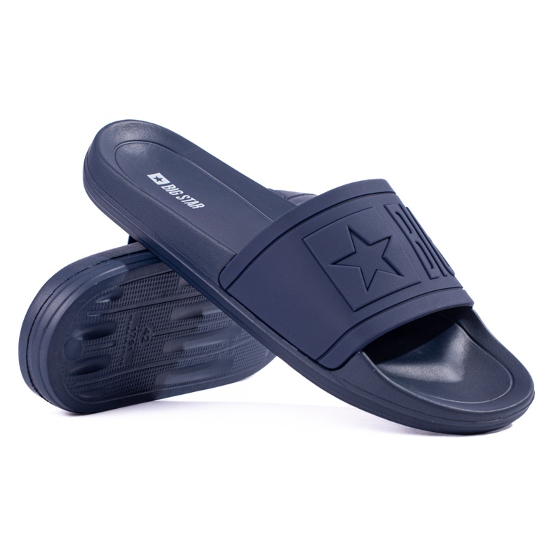Pantuflas hombre Big Star DD174688 azul marino 2